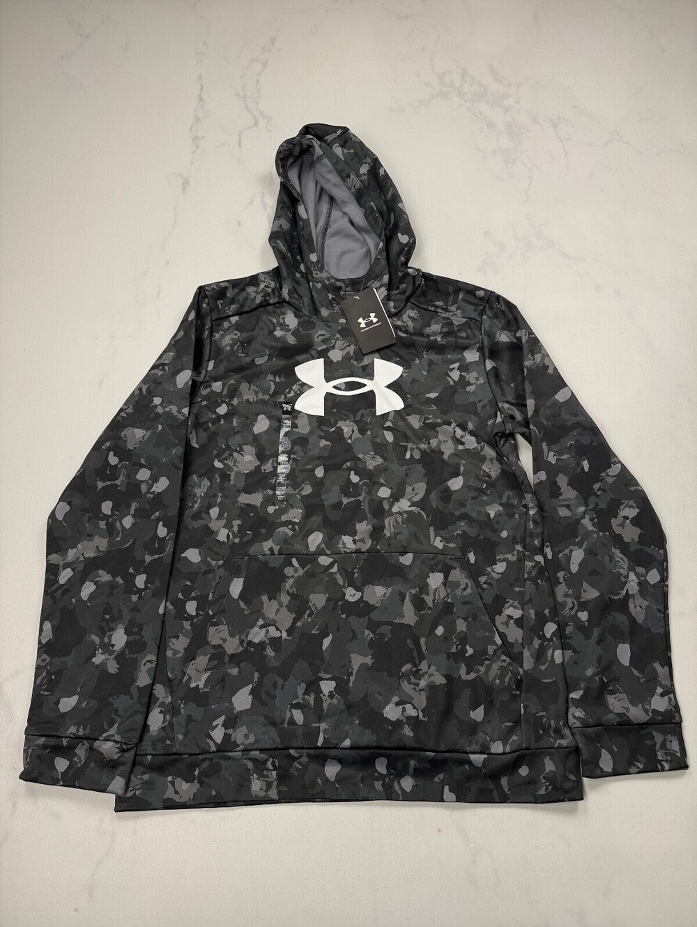 Under Armour Loose Hoodie Black Modern Streetwear - Boys YXL NWT